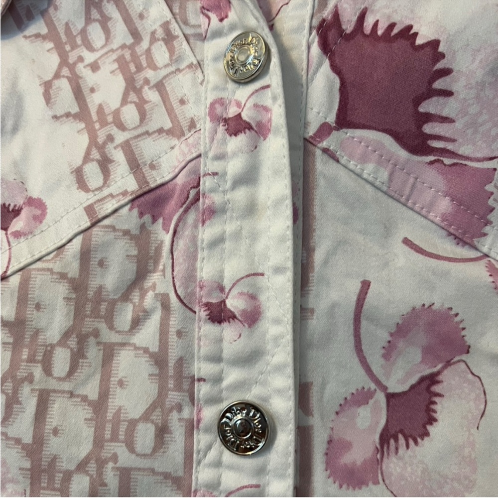 Christian Dior Boutique Paris Y2K Cherry Blossom Monogram Hooded Jacket US 6 - Picture 5 of 8